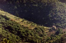 Les Echelles, climbing uphill